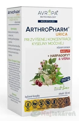 AVROPA ArthroPharm Urica bylinné kvapky 50ml
