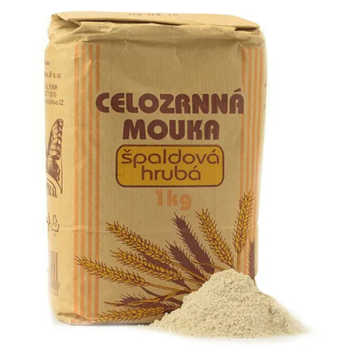 NATURAL JIHLAVA Múka celozrnná špaldová hrubá natural 1000 g