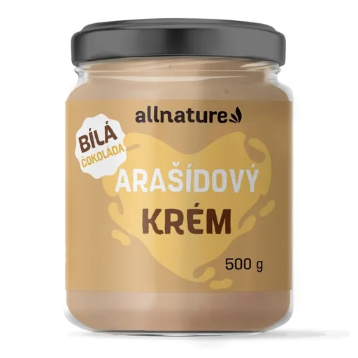 ALLNATURE Arašidový krém s bielou čokoládou 500 g