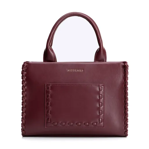 Malý dámsky kufrík s dekoratívnym prepletom