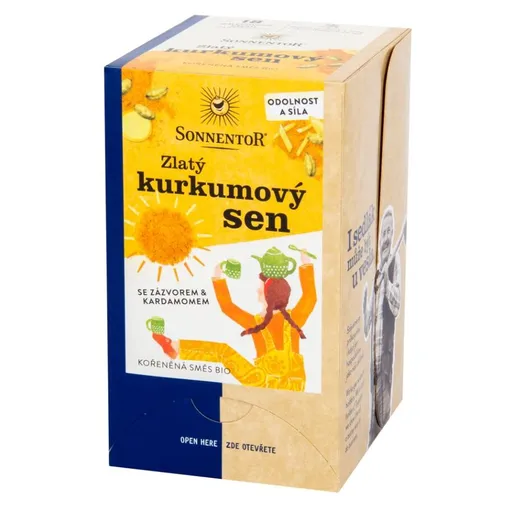 SONNENTOR Čaj Zlatý kurkumový sen BIO 36 g