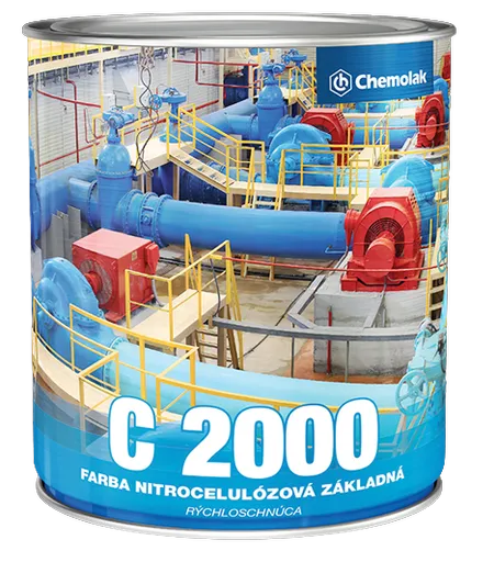 C 2000 - Základná nitrocelulózová farba 4 L 0100 - biela