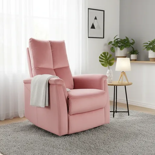 Signal Relaxačné kreslo NEPTUN VELVET | ružová