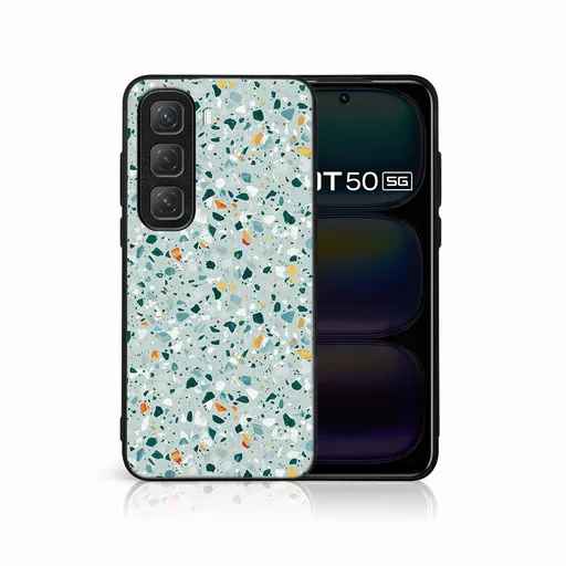 MY ART Ochranný kryt pre Infinix Hot 50 BLUE TERRAZZO (164)