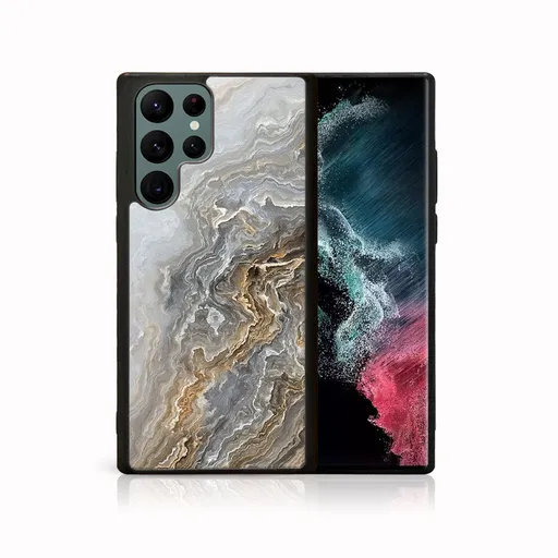 MY ART Ochranný kryt Samsung Galaxy S22 Ultra 5G -BEIGE (151)