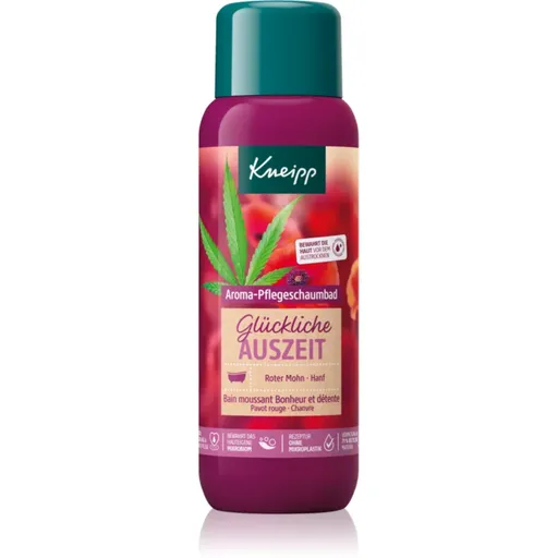 Kneipp Glückliche Auszeit pena do kúpeľa Red Poppy and Cannabis 400 ml