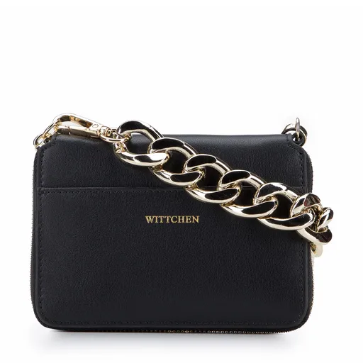 Dámska mini kožená kabelka Wittchen s hrubou retiazkou 95-2E-629-1