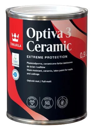 OPTIVA 3 CERAMIC SUPERMATT - Umývateľná farba s hlboko matným efektom (zákazkové miešanie) 0,9 l tvt s436 - regatta