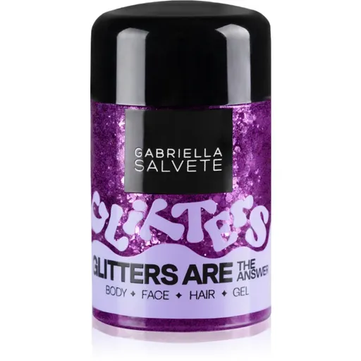 Gabriella Salvete Glitters Are The Answer Glitre na tvár i telo odtieň Violet 10 ml