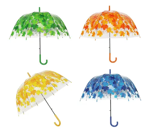 MAKRO - Dáždnik PVC listy 85cm rôzne farby