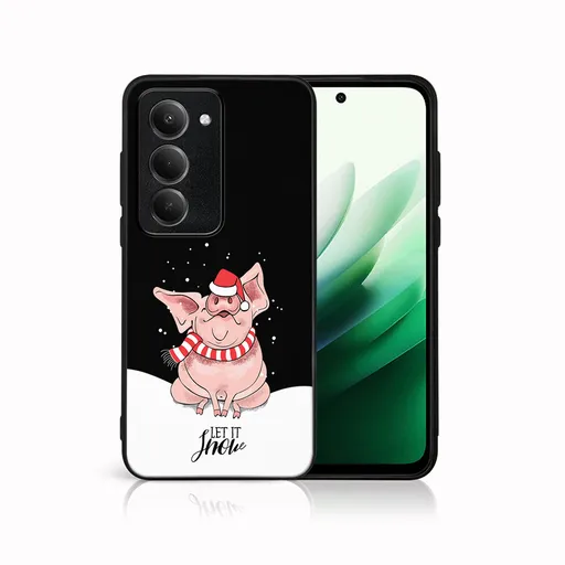 MY ART Kryt s vianočným dizajnom Xiaomi Redmi 15 / Redmi 15 5G LET IT SNOW (075)