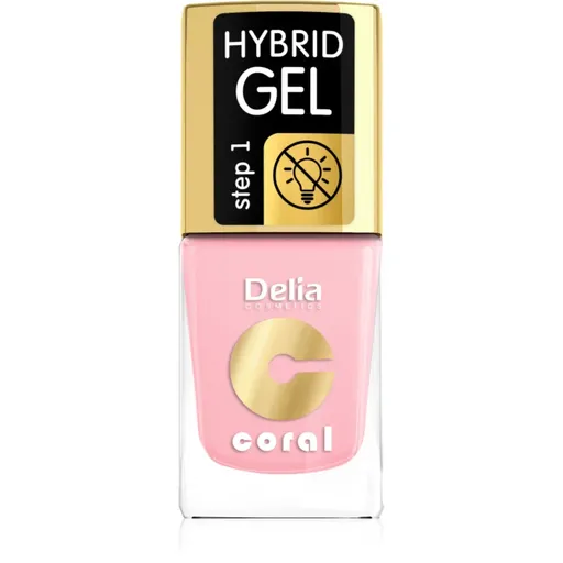 Delia Cosmetics Coral Nail Enamel Hybrid Gel gélový lak na nechty odtieň 04  11 ml