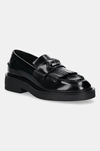Kožené mokasíny Tommy Jeans TJW FRINGES LOAFER