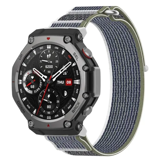 NYLON COLOR Vymeniteľný remienok pre Amazfit T-Rex 3 GREEN GREY