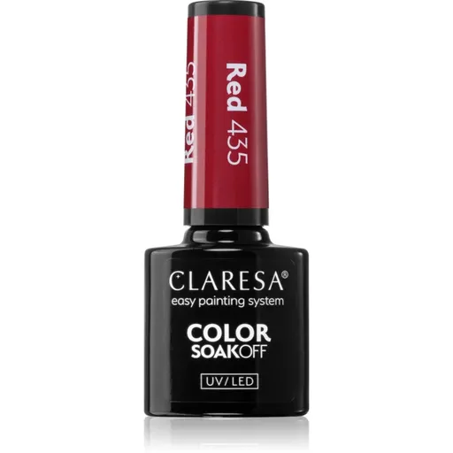 Claresa SoakOff UV/LED Color Warm Feelings gélový lak na nechty odtieň Red 435 5 g