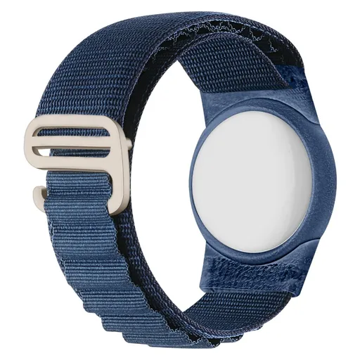NYLON Remienok s obalom pre Apple AirTag tmavomodrý