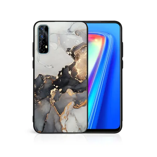 MY ART Ochranný kryt Realme 7 GREY MARBLE (140)
