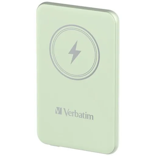 VERBATIM Powerbanka Charge 'n' Go, Magnetická, 5000 mAh, USB-C, Zelená