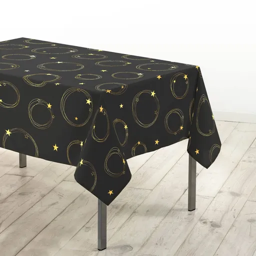 Obrus s potlačou zlatých hviezd