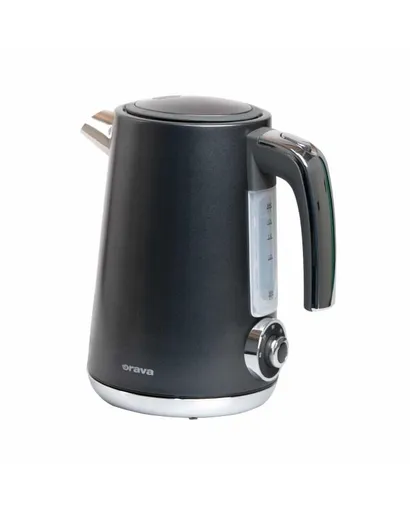 ORAVA Delux-1 rýchlovarná kanvica, 2200 W, 1.7 l, regulácia teploty, automatické vypnutie, nerez čierna