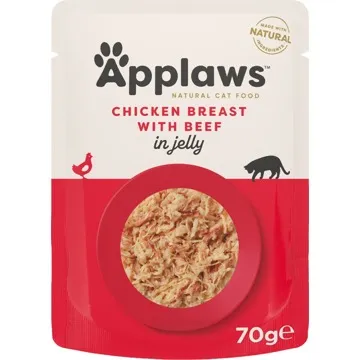 Applaws kapsička Cat Jelly kuracie prsia a hovädzie v želé 70 g (5060333430221)