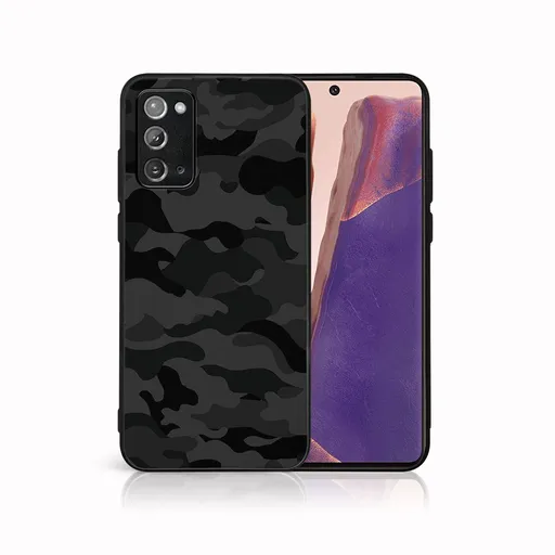 MY ART Ochranný obal pre Samsung Galaxy Note 20 BLACK CAMO (234)
