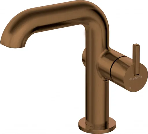 DEANTE - Batéria na umývadlo Silia bronzová kartáčovaná, s obdĺžnikovou výlevkou BQS_C24M