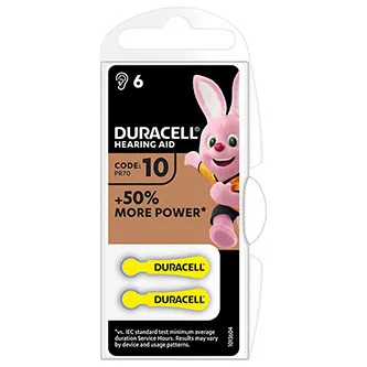 Duracell Jednorazové zinko-vzdušná batéria ZA, 6-pack