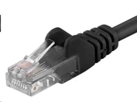PremiumCord Patch kábel UTP RJ45-RJ45 CAT6 0.25m čierna