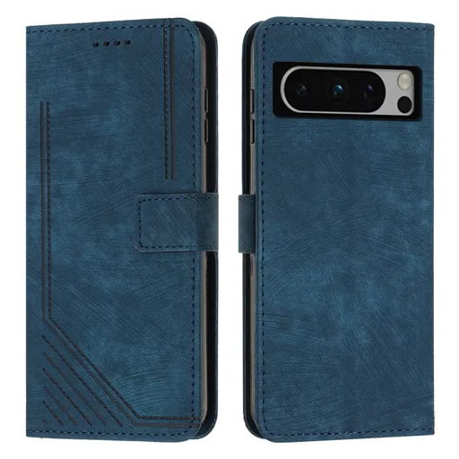 STRIPE Peňaženkové puzdro s remienkom Google Pixel 8 Pro modré