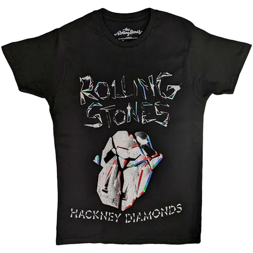 The Rolling Stones tričko Hackney Diamonds Faded Logo Čierna S