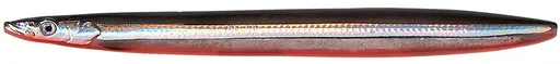 Savage gear 3d line thru sandeel sinking black red - 12,5 cm 19 g