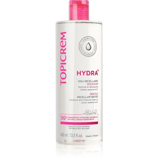 Topicrem UH FACE Gentle Micellar Water jemná čistiaca micelárna voda pre citlivú pleť a oči 400 ml
