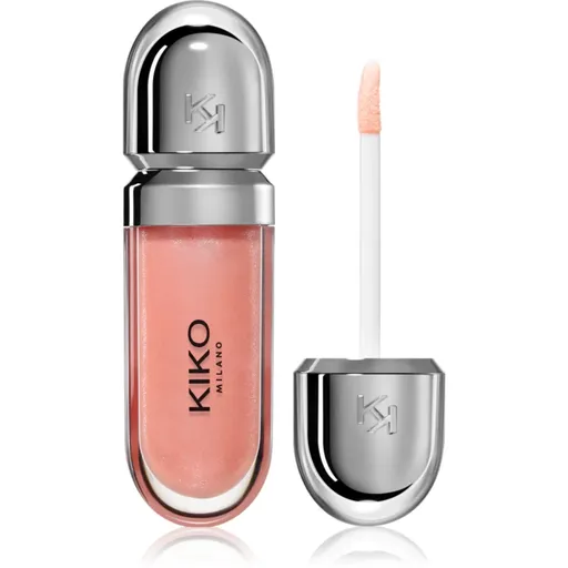 KIKO Milano 3D Hydra hydratačný lesk na pery odtieň 04 Pearly Peach Rose 6.5 ml