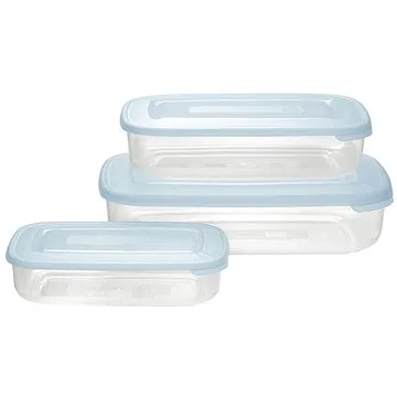 Tontarelli Dóza na potraviny 3 ks obdĺžnik transparentné (9040572787K20)