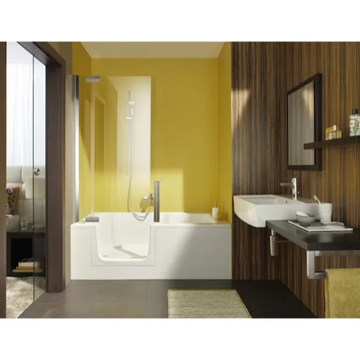 Juwel Duett vaňa s dvierkami 160x75 cm akrylát ľavá SIKOVAD160L