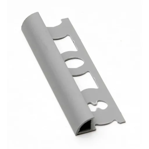 Lišta ukončovací "oblá" Profil-EU tmavo sivá, PVC, dĺžka 250 cm, výška hrany 10 mm, L102504