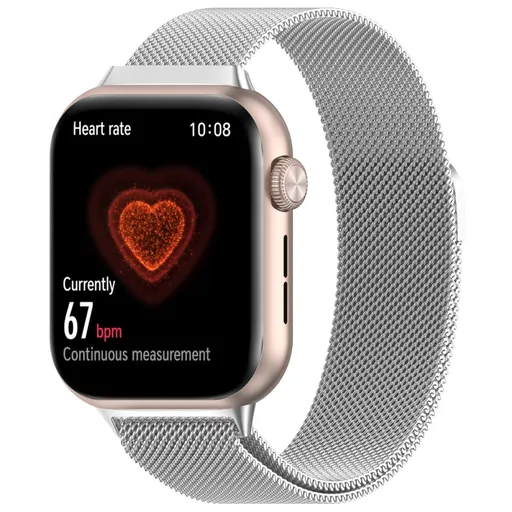 MILANESE Kovový remienok pre Honor Watch 5 strieborný