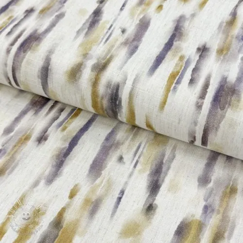 Viskóza s ľanom Natural Lin Lina green digital print