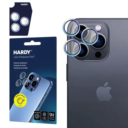 3mk Hardy Lens Protection Pro pre iPhone 16 Pro /16 Pro Max Rainbow