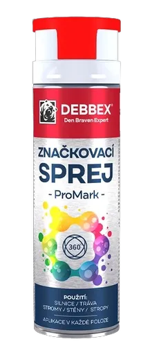 DEBBEX - Značkovací sprej PROMARK (červená, 0,5 L)