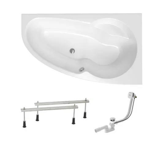 Asymetrická vaňa Laguna Luiza 140x95 cm akrylát pravá SIKOLU1400PAPN