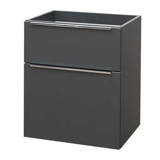 Mereo Mailo, kúpeľňová skrinka 61 cm, antracit, chróm madlo CN530S