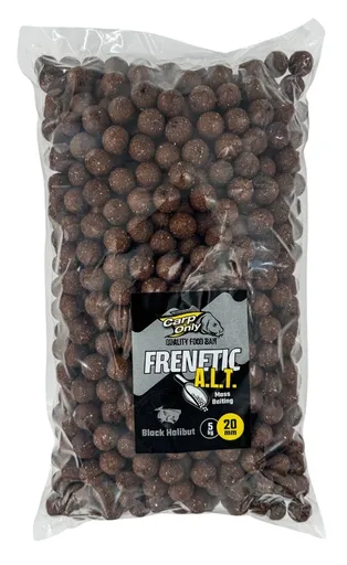 Carp only boilies frenetic a.l.t. black halibut 5 kg-20 mm