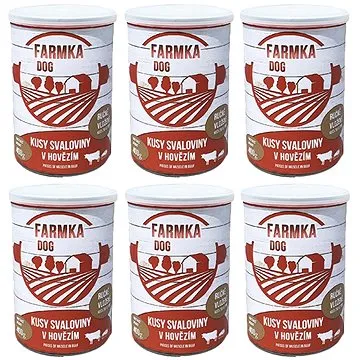 FARMKA DOG so svalovinou 400 g, 6 ks (8594025084708)