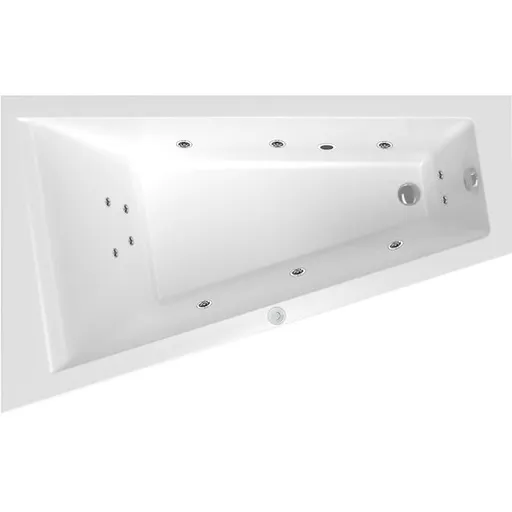 Masážna vaňa SIKO Idea Plus 160x100 cm BASIC akrylát pravá SIKOHMBID160100P