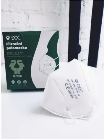 Respirátor FFP3 DOC-TNC bez ventilčeka
