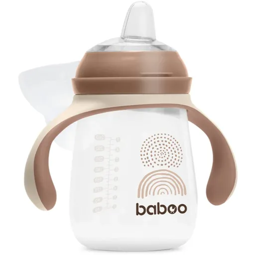 Baboo Cup with Silicone Spout hrnček s držadlami Au Naturale 6m+ 260 ml