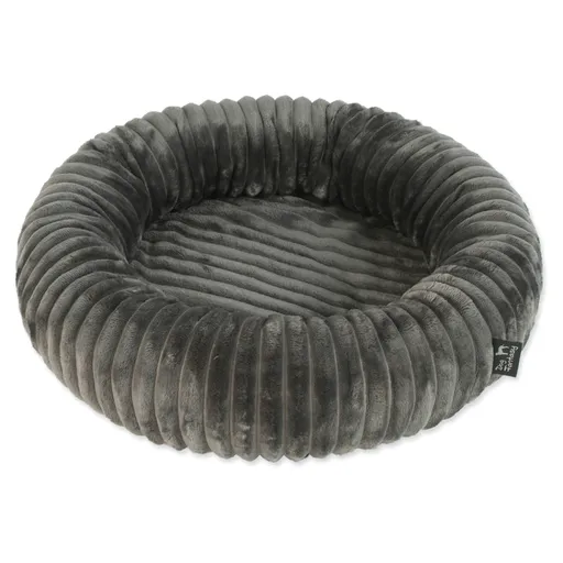 DOG FANTASY Stripe Pelech pre psy okrúhly sivý 40 cm