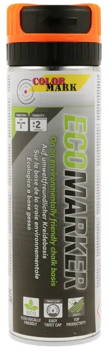 COLOR MARK ECOMARKER - Značkovací kriedový sprej na dočasné značenie oranžová kriedová, 0,5 L